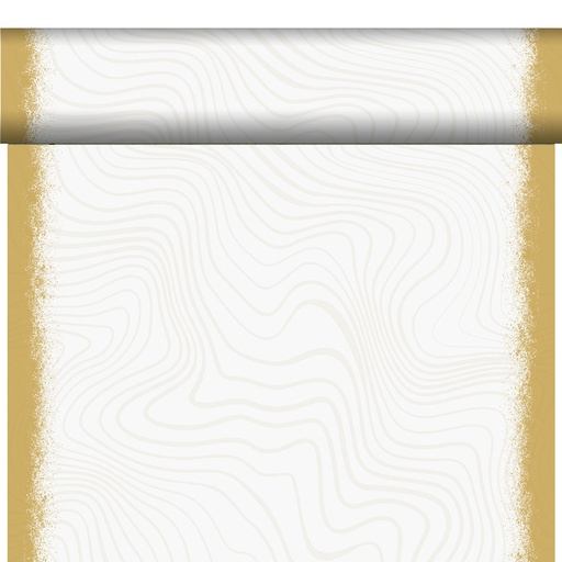 [DTH108949] Duni - Tafelloper tête-à-tête Bio Dunicel Sparkly White (0,4 x 24 m, 4 rollen)