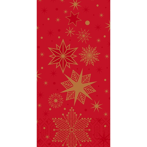 [DTH108971] Duni - Servet tissue 3-laags Stargazing Red 1/8 vouw (40 x 40 cm, 1000 stuks)