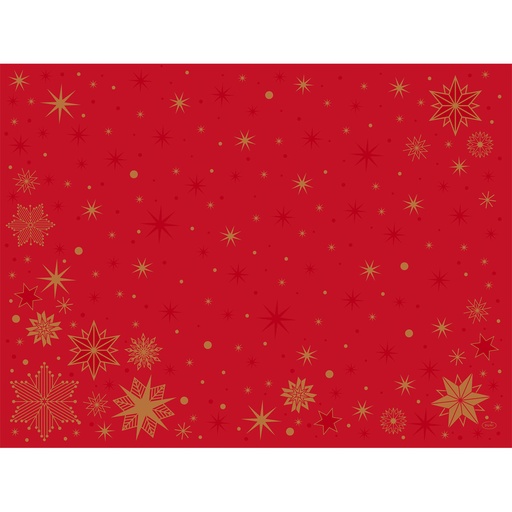 [DTH108972] Duni - Placemat Bio Dunicel Stargazing Red (30 x 40 cm, 500 stuks)