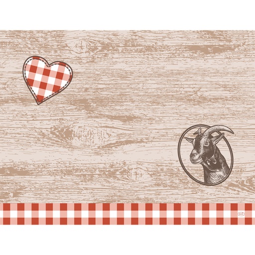 [DTH108992] Duni - Placemat Bio Dunicel Alpine Charm (30 x 40 cm, 500 stuks)