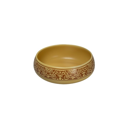 [DTH49629] Barcelona bowl ocher 10 cm 200ml (12 stuks)