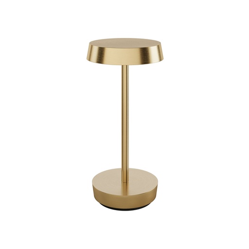 [BQ100947] Duni - LED-lamp oplaadbaar Nour 2.0 metaal messing (21,2 x Ø 10,5 cm, 1 stuk)