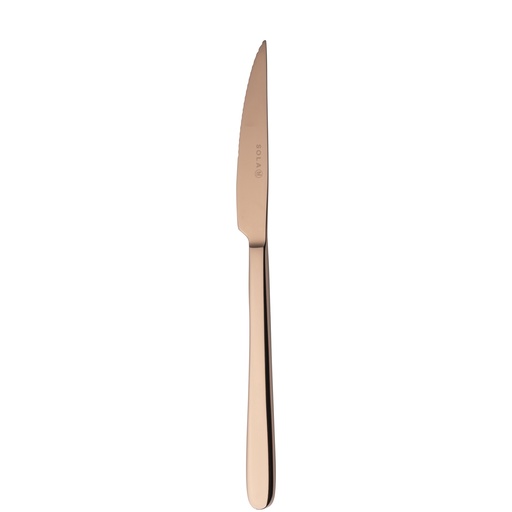 [BQ101181] Sola - Steakmes Ibiza 18/0 koper PVD (23 cm, 12 stuks)