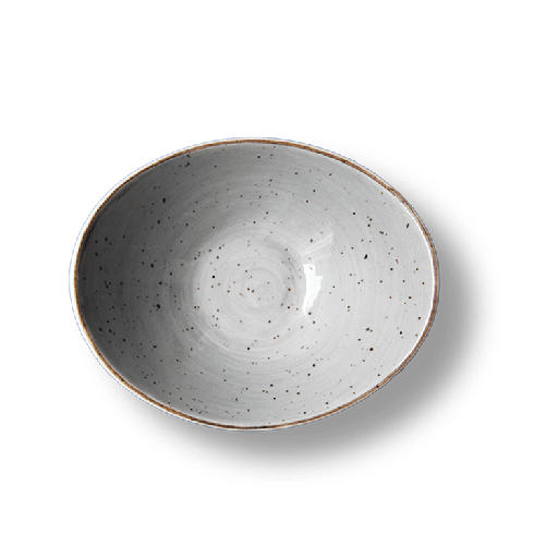 [BQ101640] Continental - Salsaschaal ovaal Rustic grijs (14 cm, 1 stuk)