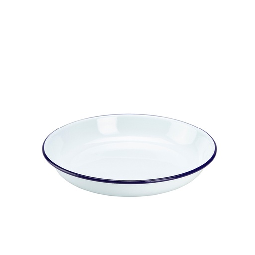 [BQ103123] Enamel Rice/ Pasta Plate 24cm (doos 12 stuks)
