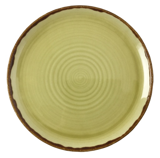 [BQ104054] Continental - Bord coupe vlak Autumn olive (19 cm, 1 stuk)