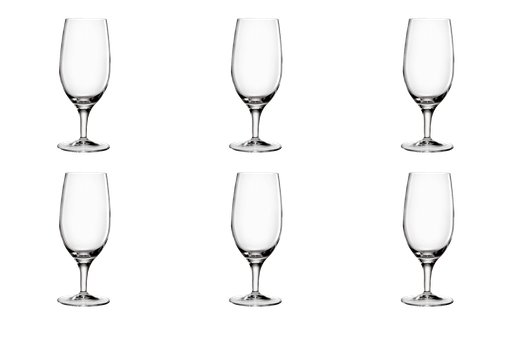 [BQ105424] Luigi Bormioli - Bierglas Drink op voet (37 cl, 6 stuks)