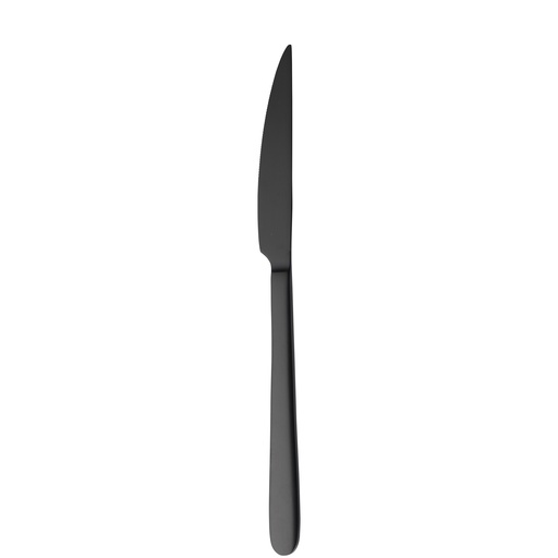 [BQ115756] Sola - Steakmes Ibiza zwart satijn PVD