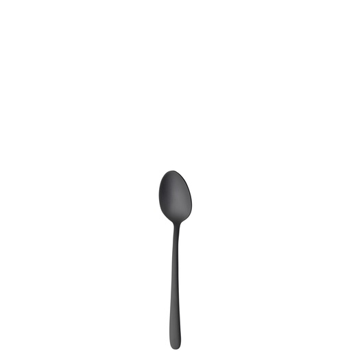[BQ115765] Sola - Theelepel Ibiza 18/0 zwart satijn PVD (12,9 cm, 12 stuks)