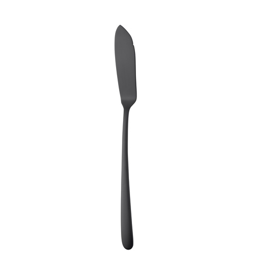 [BQ115768] Sola - Vismes Ibiza 18/0 zwart satijn PVD (22,8 cm, 12 stuks)