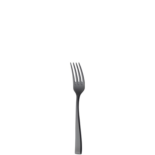 [BQ121861] Sola - Cocktailvork Durban 18/10 zwart satijn PVD (15 cm, 12 stuks)