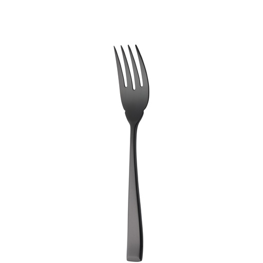 [BQ121867] Sola - Visvork Durban 18/10 zwart satijn PVD (20,4 cm, 12 stuks)