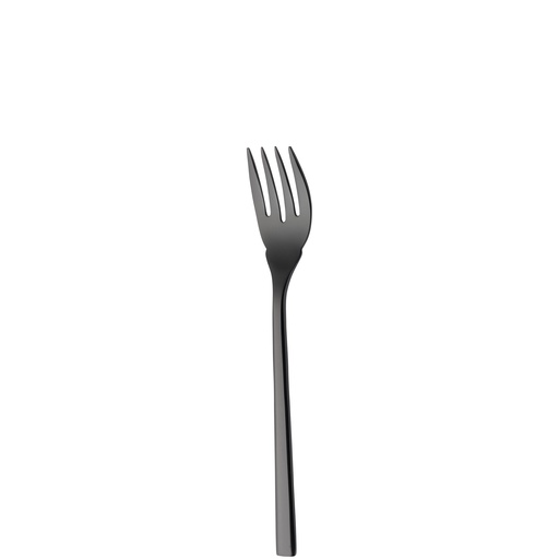 [BQ121978] Sola - Visvork Montreux 18/10 zwart PVD (18,1 cm, 12 stuks)