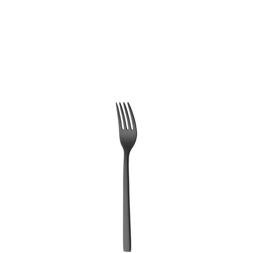[BQ121995] Sola - Cocktailvork Montreux 18/10 zwart satijn PVD (15 cm, 12 stuks)