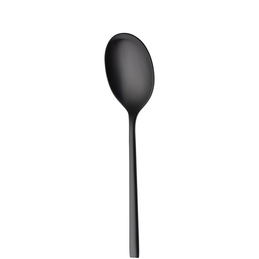 [BQ122004] Sola - Serveerlepel Montreux 18/10 zwart satijn PVD (21,5 cm)