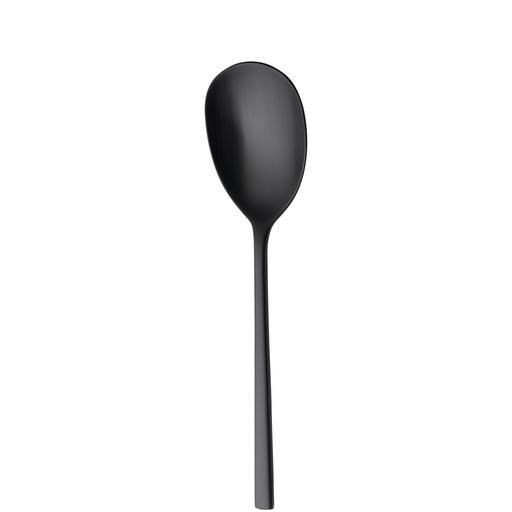 [BQ122006] Sola - Saladelepel Montreux 18/10 zwart satijn PVD (21,6 cm)