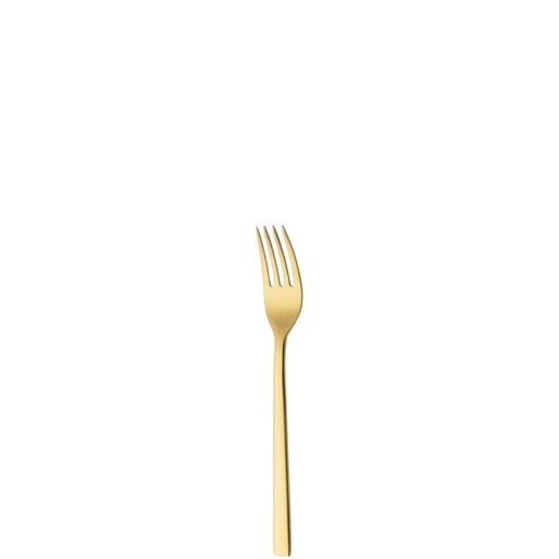 [BQ122084] Sola - Cocktailvork Montreux 18/10 goud satijn PVD (15 cm, 12 stuks)