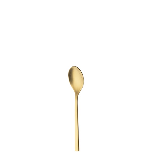 [BQ122087] Sola - Koffielepel Montreux 18/10 goud satijn PVD (11,1 cm, 12 stuks)