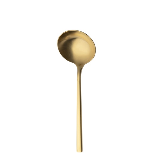 [BQ122096] Sola - Sauslepel Montreux 18/10 goud satijn PVD (19,2 cm)