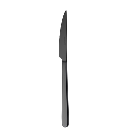 [BQ122101] Sola - Steakmes Ibiza 18/0 zwart PVD (23 cm, 12 stuks)