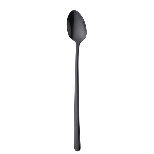 [BQ122110] Sola - Longdrinklepel Ibiza 18/0 zwart PVD (19,4 cm, 12 stuks)