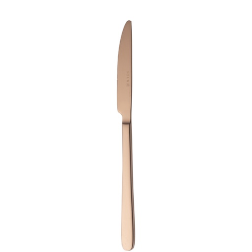 [BQ122145] Sola - Tafelmes Ibiza 18/0 koper satijn PVD (23,3 cm, 12 stuks)