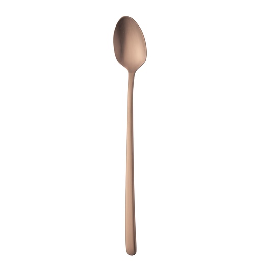 [BQ122155] Sola - Longdrinklepel Ibiza 18/0 koper satijn PVD (19,4 cm, 12 stuks)
