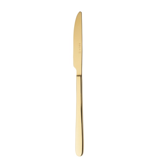 [BQ122167] Sola - Tafelmes Ibiza 18/0 goud PVD (23,3 cm, 12 stuks)