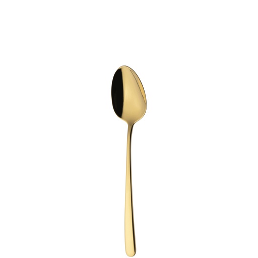 [BQ122171] Sola - Dessertlepel Ibiza 18/0 goud PVD (18,7 cm, 12 stuks)