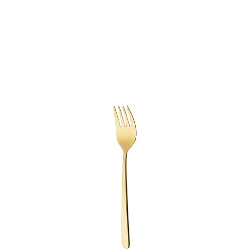 [BQ122173] Sola - Cocktailvork Ibiza 18/0 goud PVD (14,5 cm, 12 stuks)