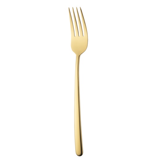[BQ122181] Sola - Serveervork Ibiza 18/0 goud PVD (23,7 cm)