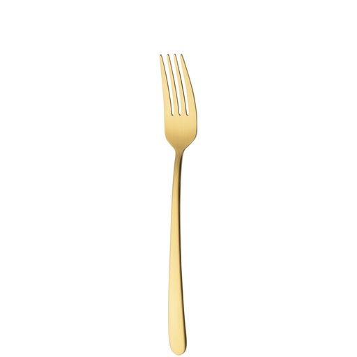 [BQ122188] Sola - Tafelvork Ibiza 18/0 goud satijn PVD (21,1 cm, 12 stuks)