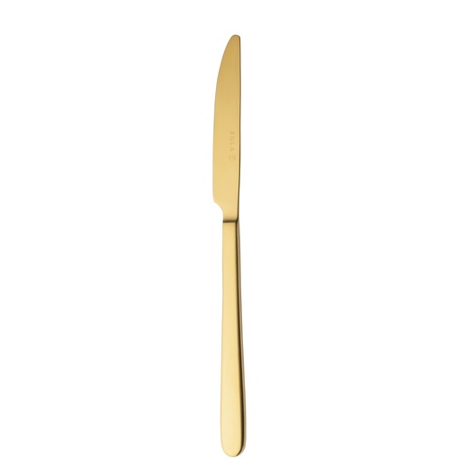 [BQ122189] Sola - Tafelmes Ibiza 18/0 goud satijn PVD (23,3 cm, 12 stuks)