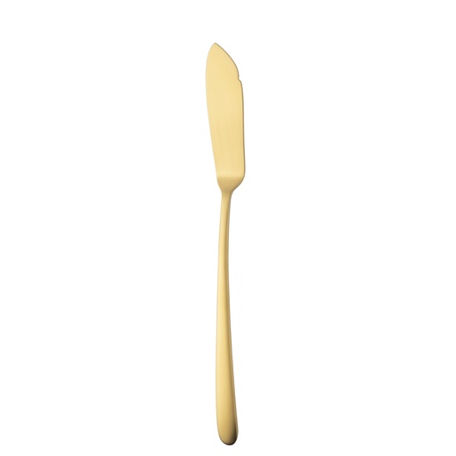 [BQ122203] Sola - Vismes Ibiza 18/0 goud satijn PVD (22,8 cm, 12 stuks)