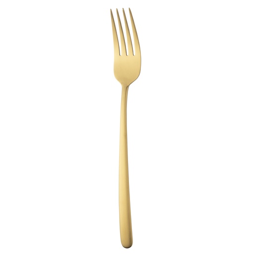 [BQ122204] Sola - Serveervork Ibiza 18/0 goud satijn PVD (23,7 cm)