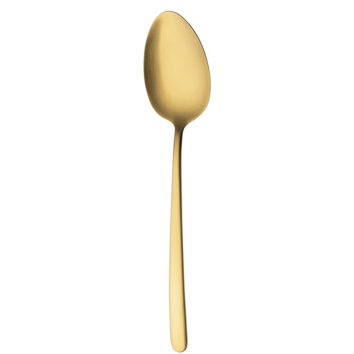 [BQ122205] Sola - Serveerlepel Ibiza 18/0 goud satijn PVD (24,1 cm)