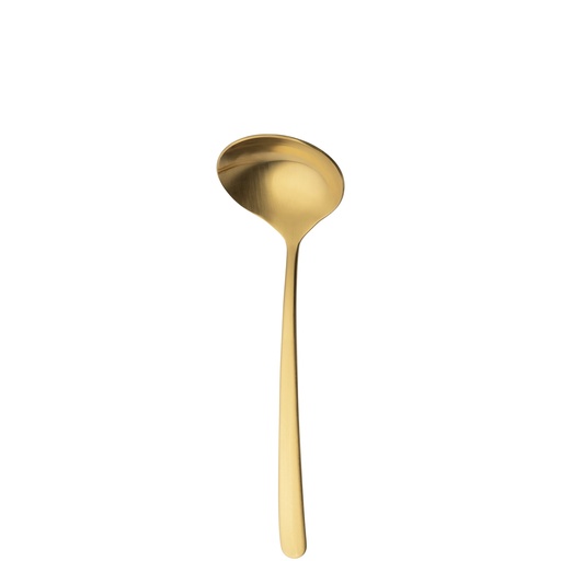[BQ122209] Sola - Sauslepel Ibiza 18/0 goud satijn PVD (18,5 cm)