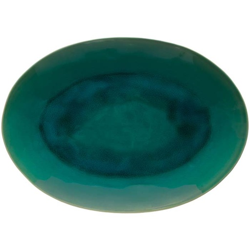[BQ125792] Costa Nova - Serveerschaal ovaal Riviera azur (40 cm, 1 stuk)