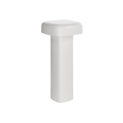 [BQ126579] Duni - LED-lamp oplaadbaar Quadro metaal wit (21,1 x Ø 10,2 cm, 1 stuk)