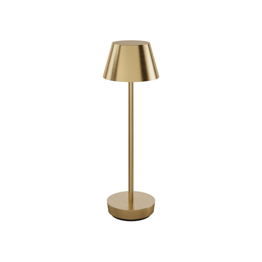 [BQ126589] Duni - LED-lamp oplaadbaar Zelda 2.0 staal messing (35 x Ø 10,5 cm, 1 stuk)