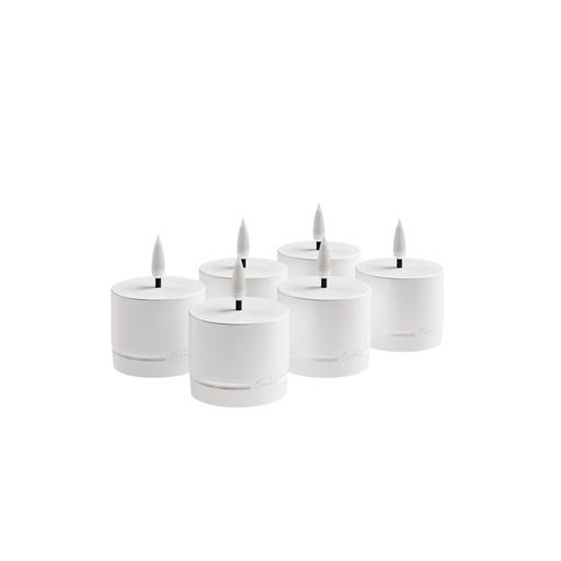 [BQ126596] Duni - LED-kaars oplaadbaar DuniShine (3,8 x 5,7 cm, 6 stuks)