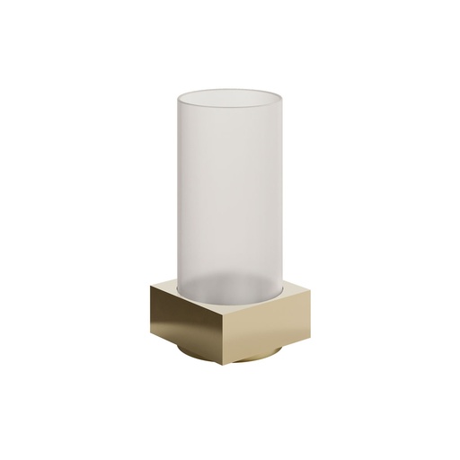 [BQ126607] Duni - Lichtkap Column glas goud (13 x 6 cm, 6 stuks)