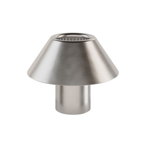[BQ126613] Duni - Lichtkap Lino aluminium zilver (16,1 x 12,6 cm, 6 stuks)