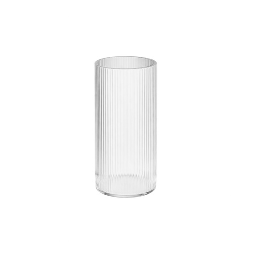 [BQ126629] Duni - Lichthouder Ripple glas helder (6,5 x 16 cm, 6 stuks)