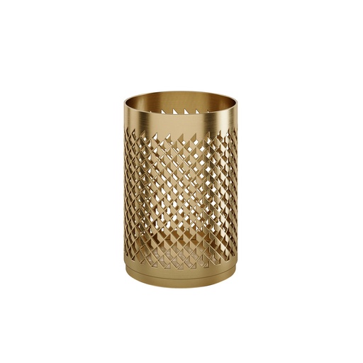 [BQ126634] Duni - Lichthouder Bliss aluminium goud (6 x 9 cm, 6 stuks)