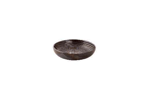 [W530494] Bord diep coupe Metallic 15 cm Bruin