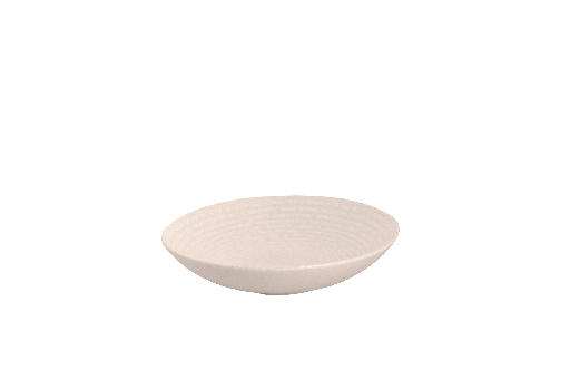 [W532870] Bord diep Ripple 22 cm Wit