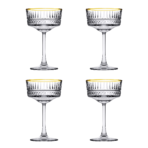 [BQ100158] Champagnecoupe Elysia 26 cl  Goud