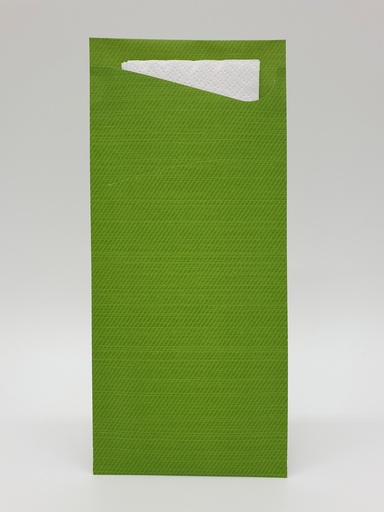 [186954] Duni Sacchetto® tissue 8,5 x 19 cm Leaf Green, 500 St/Doos (5 x 100 St)