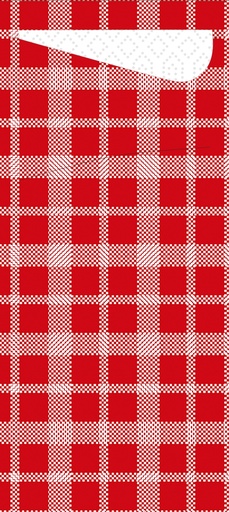 [168423] Duni Sacchetto®,bestekzakjes met servet, tissue 8,5 x 19 cm Giovanni, 500 St/Doos (5 x 100 St)